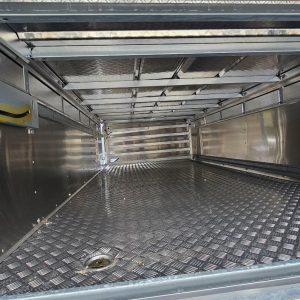 Detail of interior of Ifor Williams TA510 Livestock Trailer